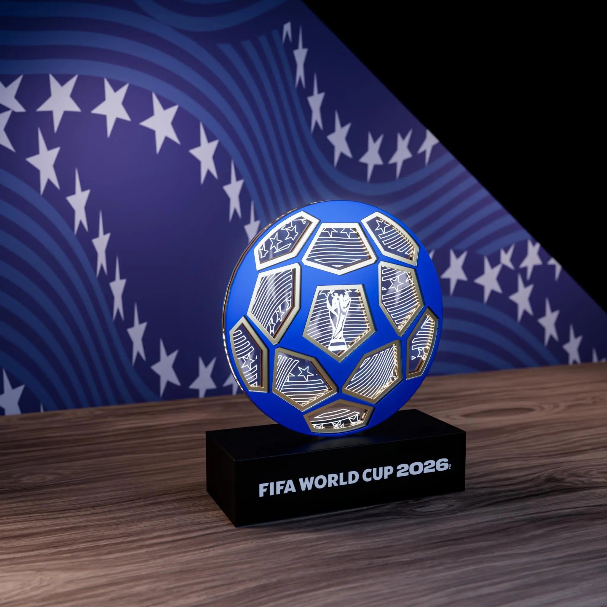 FIFA World Cup 2026 Official Licensed LED Soccer Ball Replica – Collectible Decoration Light up World Cup, Commemorative Lamp, Soccer Memorabilia Gift for Fans & Collectors for Home Office Summerwins