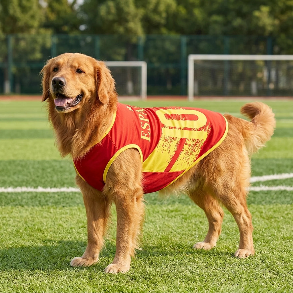 Pet Soccer Jersey Vest for Dogs & Cats, Lightweight Breathable Summer Pet Shirt, Team-Inspired Sleeveless Dog Clothes for Small Medium Pets